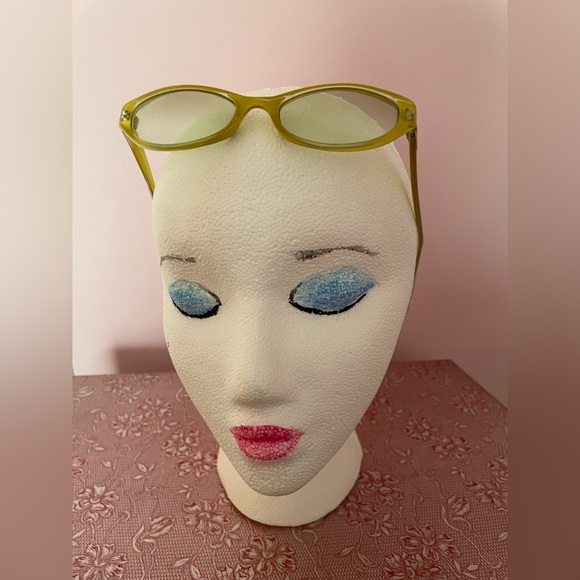 Vintage Chartreuse Eyeglass Frames - Picture 2 of 8